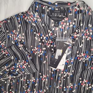 Investments Paige Blouse Long‎ Sleeve Top Size Medium New With Tags NWT